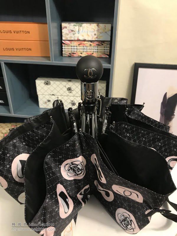 CHANEL香奈兒傘 年度巔峰之作 心形圖案 晴雨傘 防曬隔熱 防紫外線  zm1085
